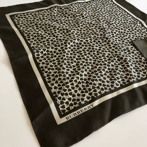 Burberry small silk scarf square